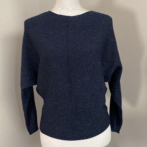 Very soft midnight blue long sleeved top from Chicos